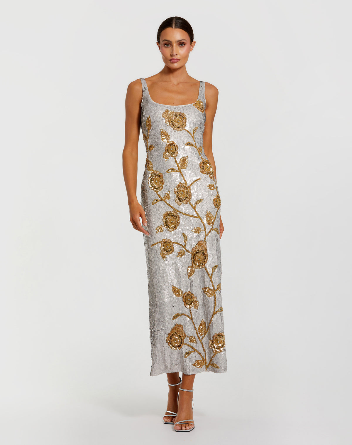 Mac Duggal 10119 Platinum Gold