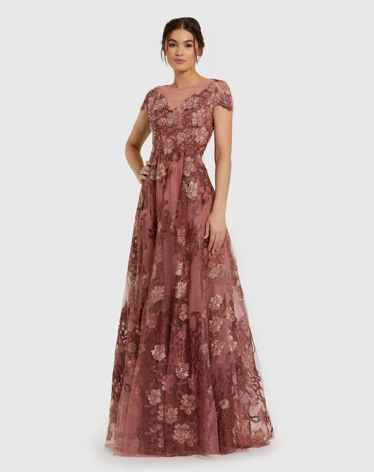 Mac Duggal 20294 Cinnamon