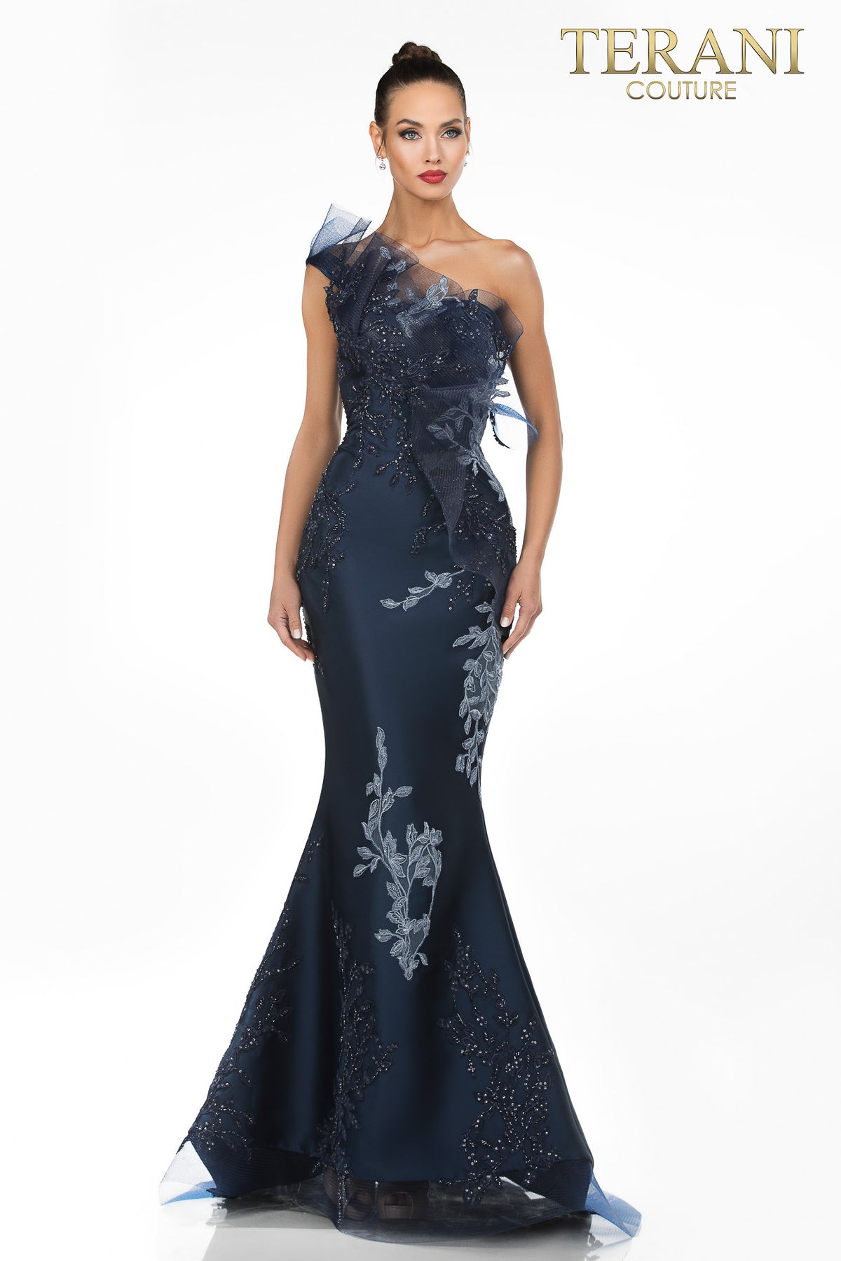 Terani Couture 1911E9095 Navy