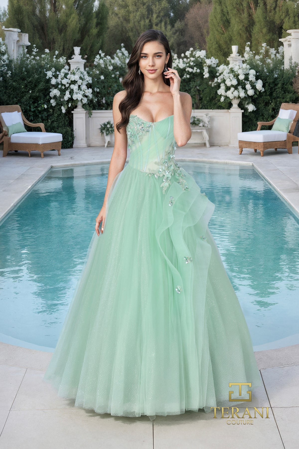 Terani Couture 261P6197 Celery