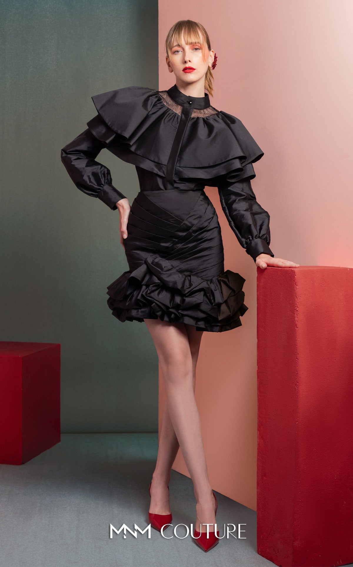 MNM Couture GOF2539 BLACK