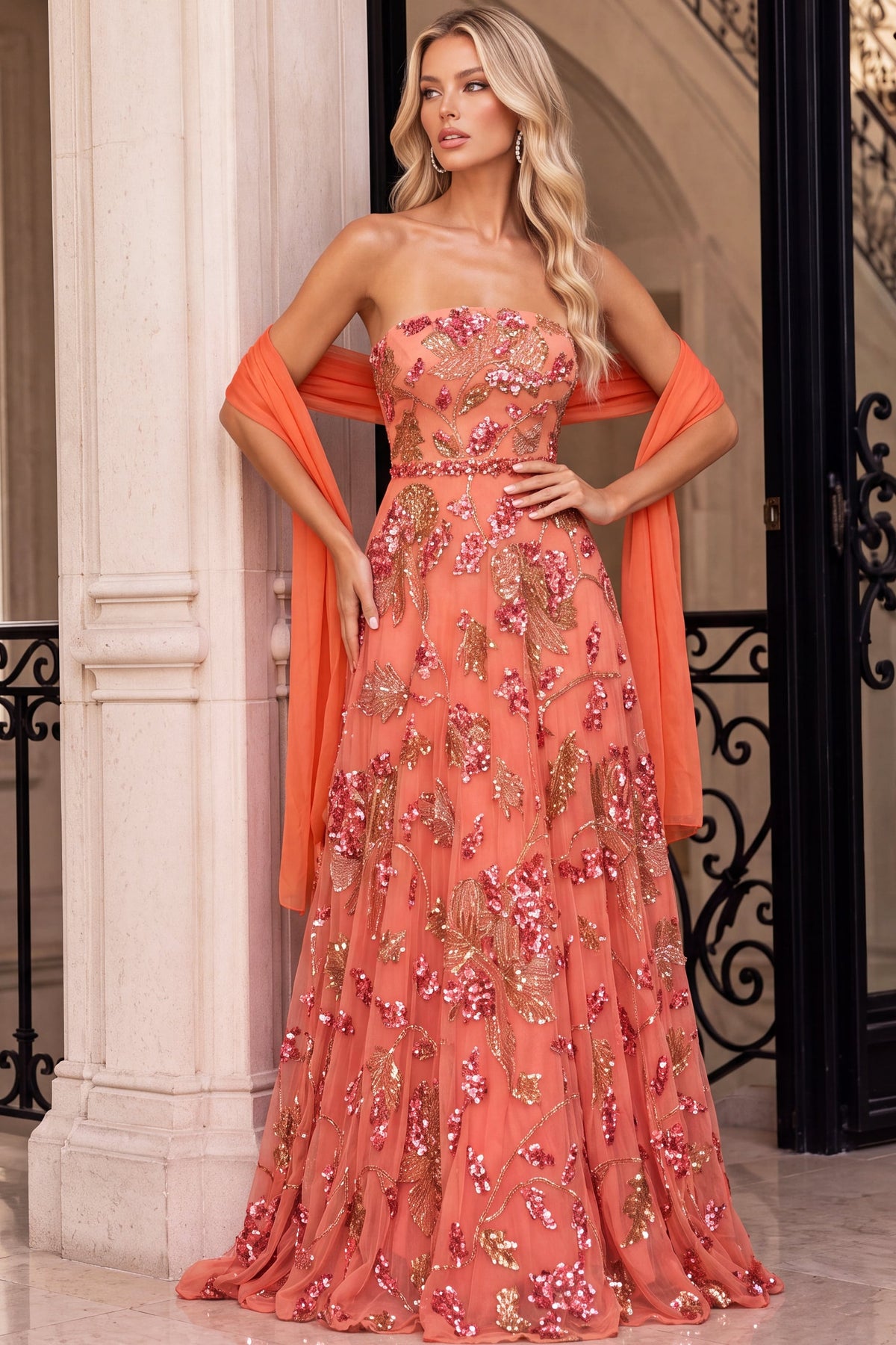 Jovani 54931 CORAL