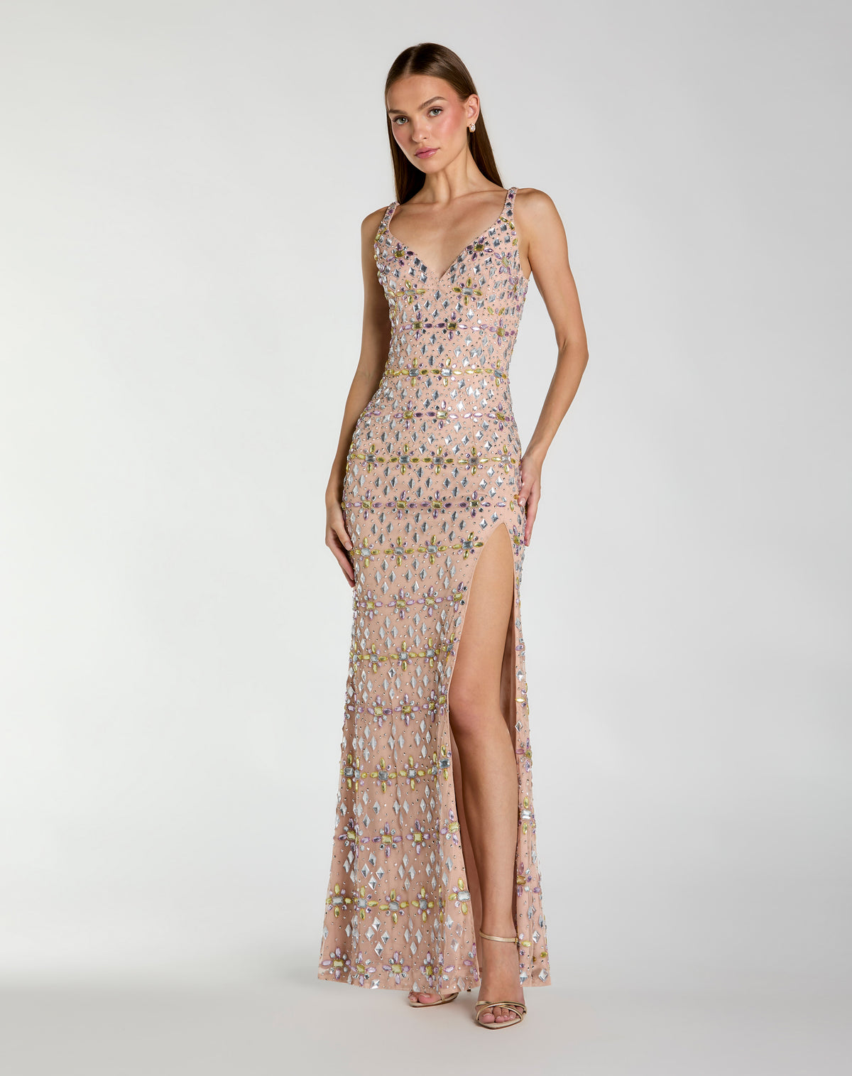Mac Duggal 10155 Light Rose