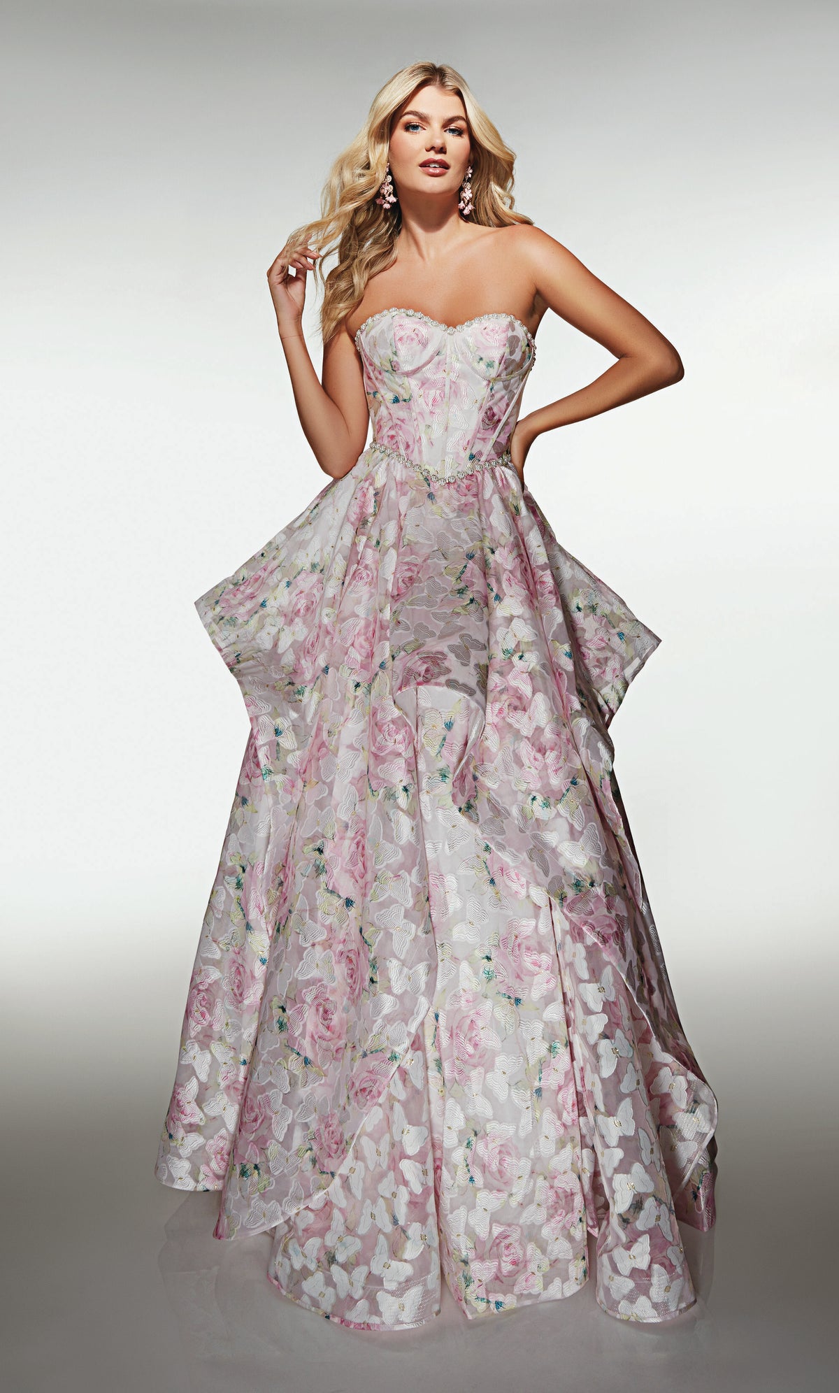 Alyce Paris 62071 PINK-WHITE