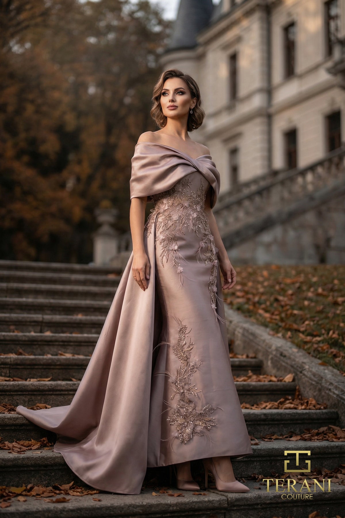 Terani Couture 262M7271 Mink