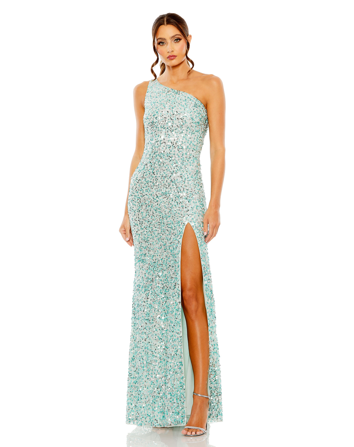 Mac Duggal 10729 Aqua
