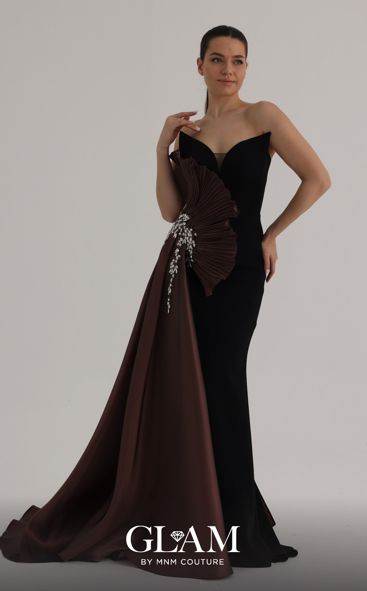MNM Couture O07862 BLACK/BROWN