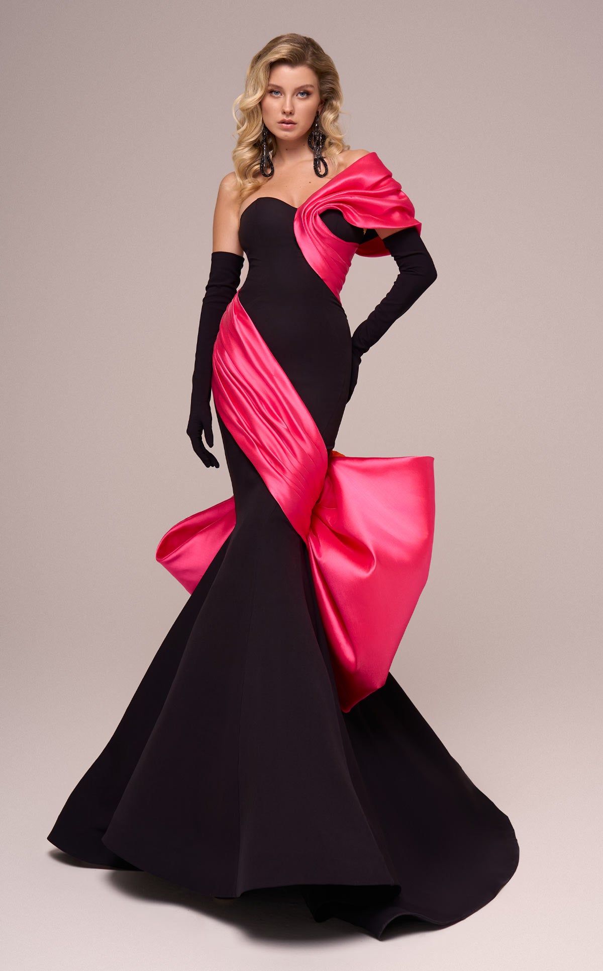 MNM Couture F02883 BLACK/ROYAL