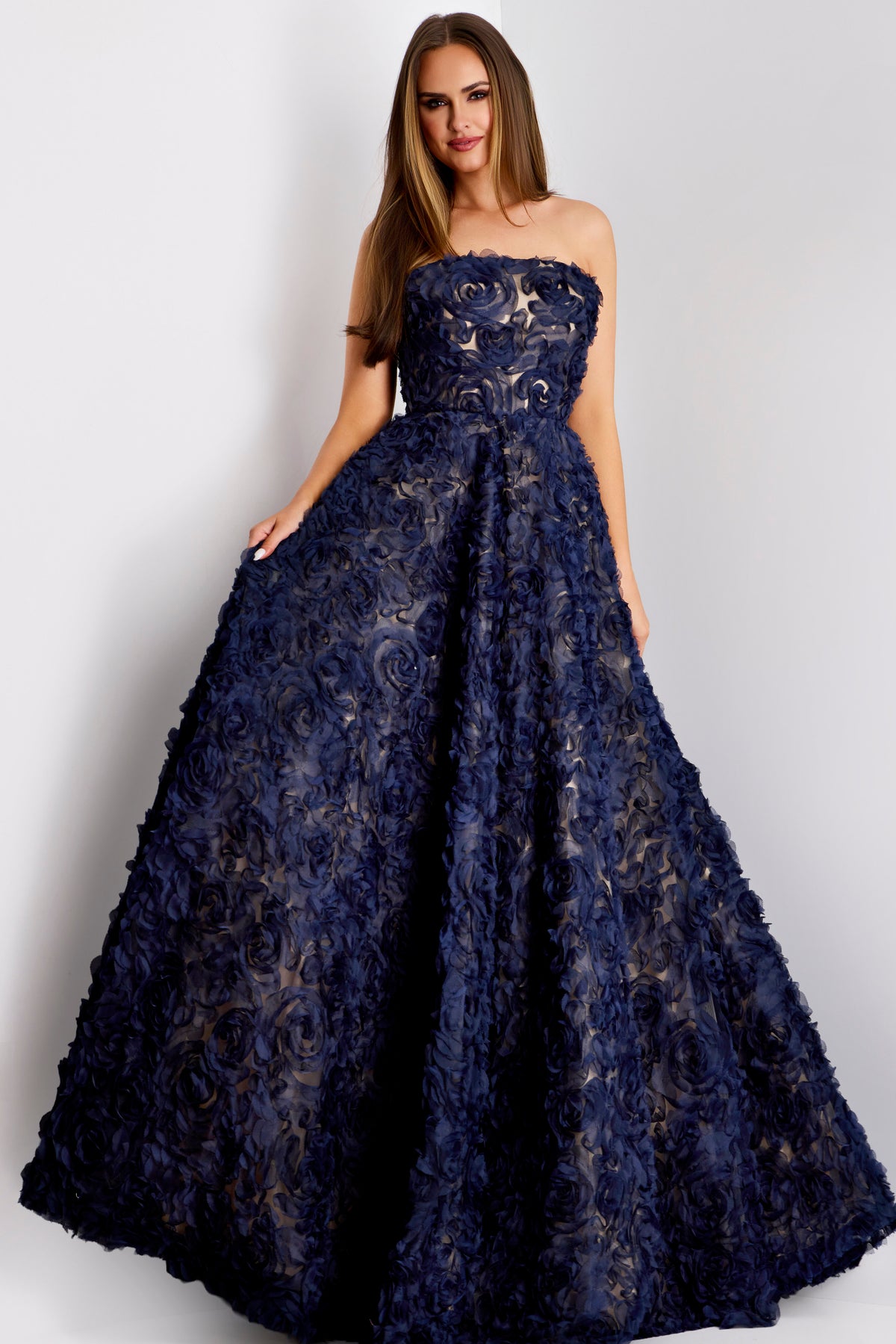Jovani 41188 NAVY/NUDE