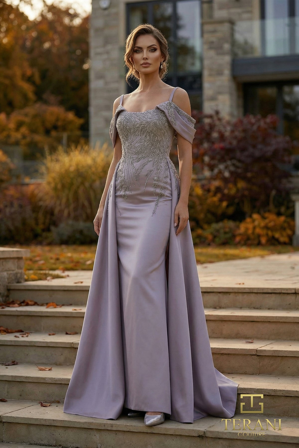 Terani Couture 262M7286 Heather