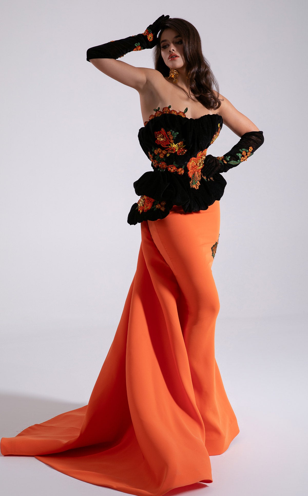 MNM Couture F02902 ORANGE