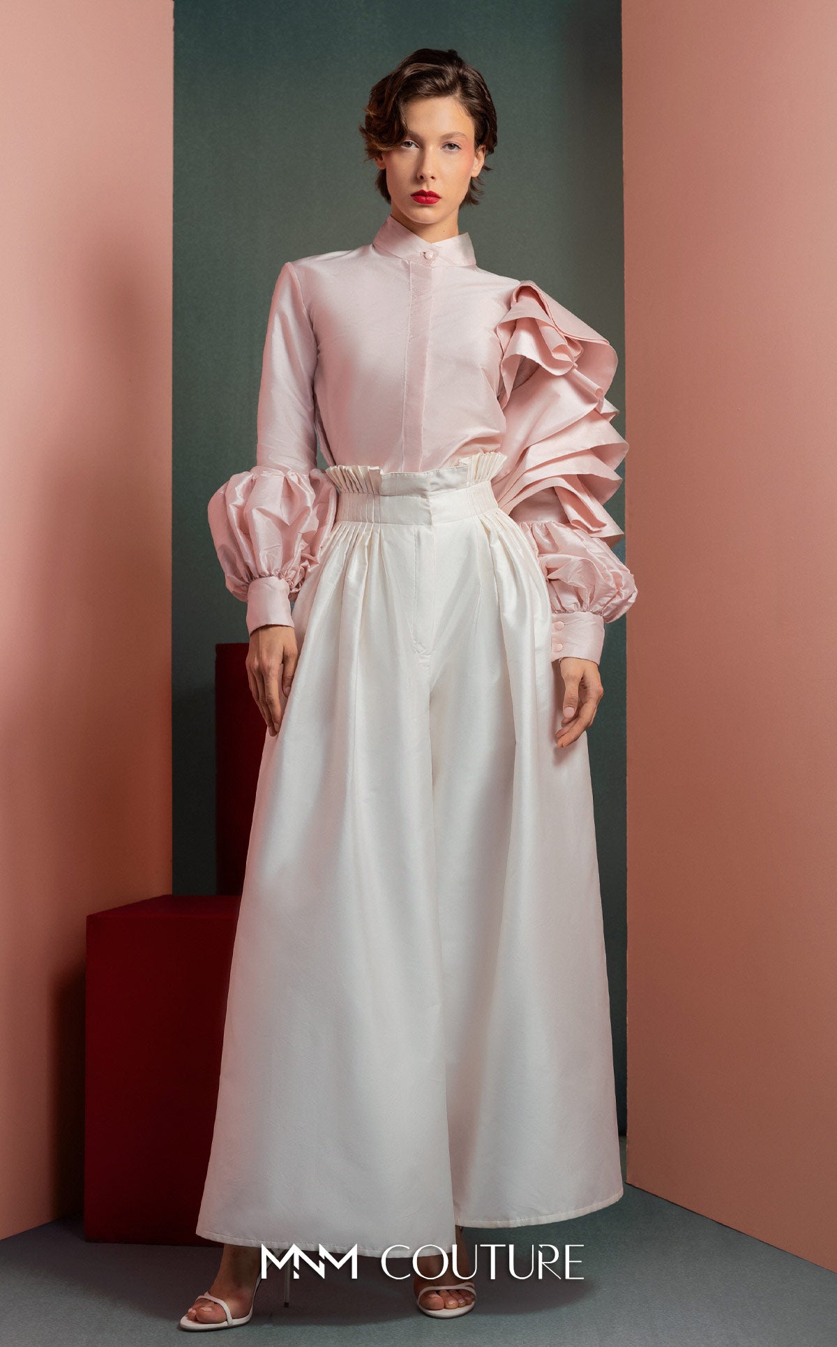 MNM Couture GOF2529 PINK/OFF WHITE