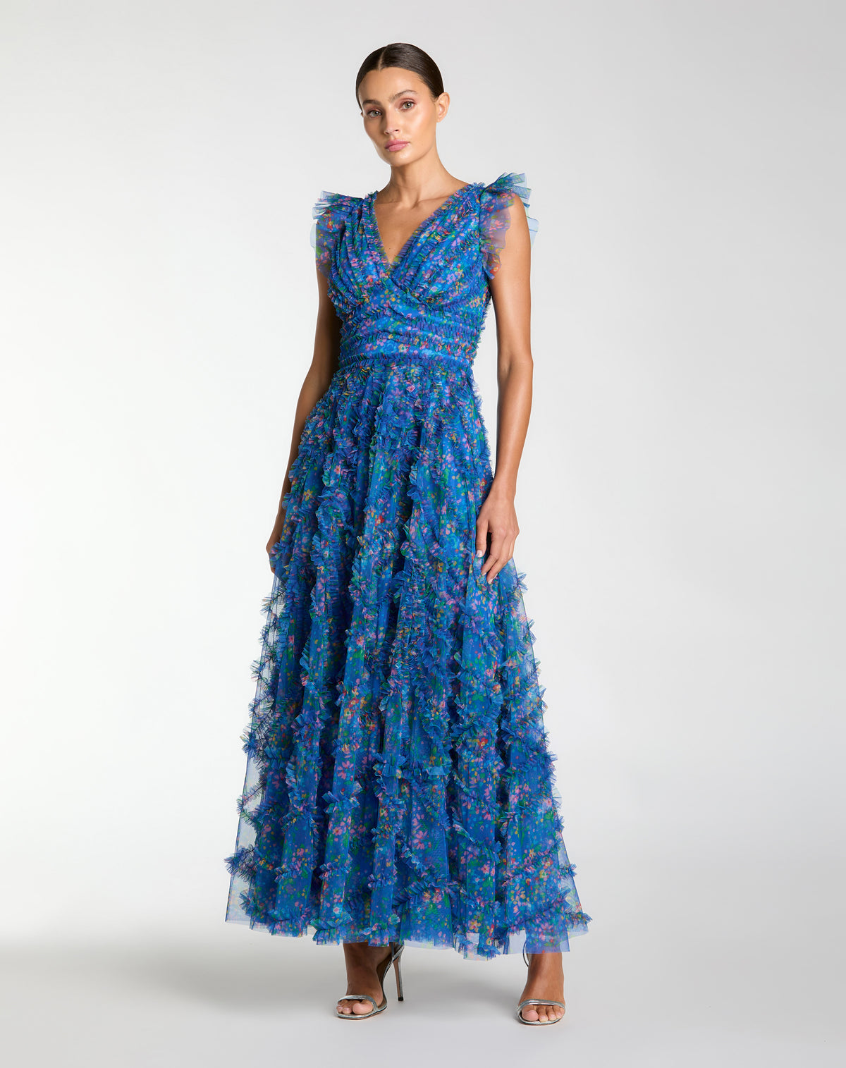 Mac Duggal 8303 Blue Multi