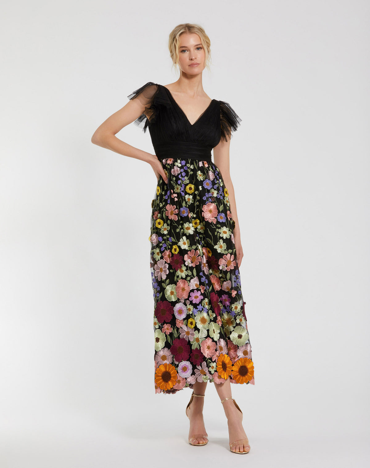 Mac Duggal 68204 Black Multi