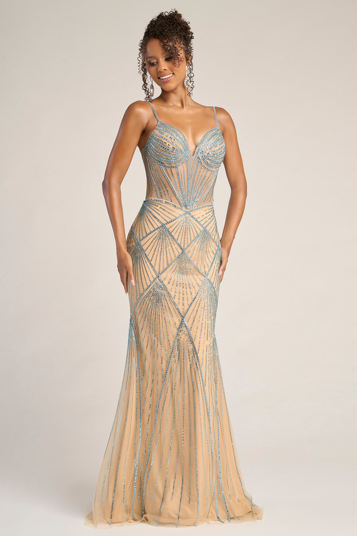 Portia and Scarlett PS26263 Nude/Blue