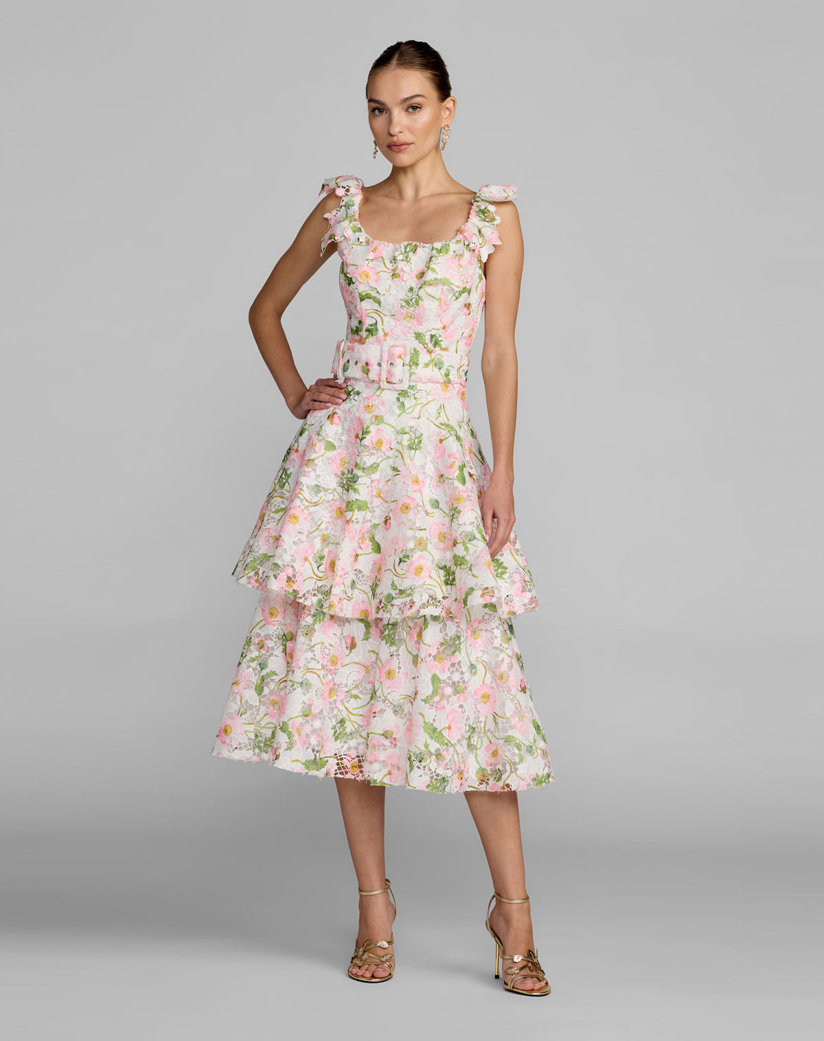 Mac Duggal 50112 White Multi