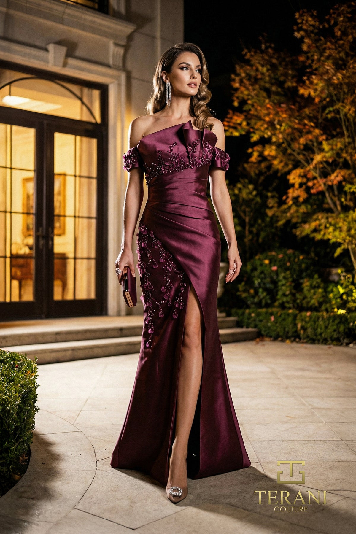 Terani Couture 262M7254 Wine