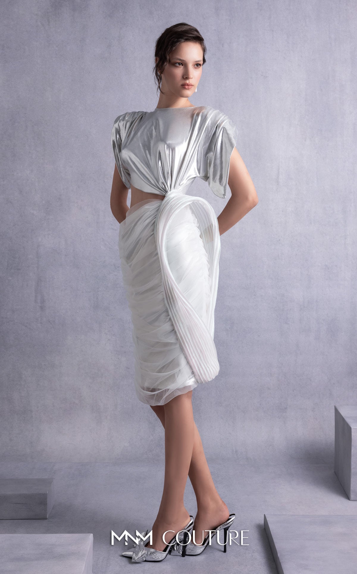 MNM Couture GOS2523 SILVER