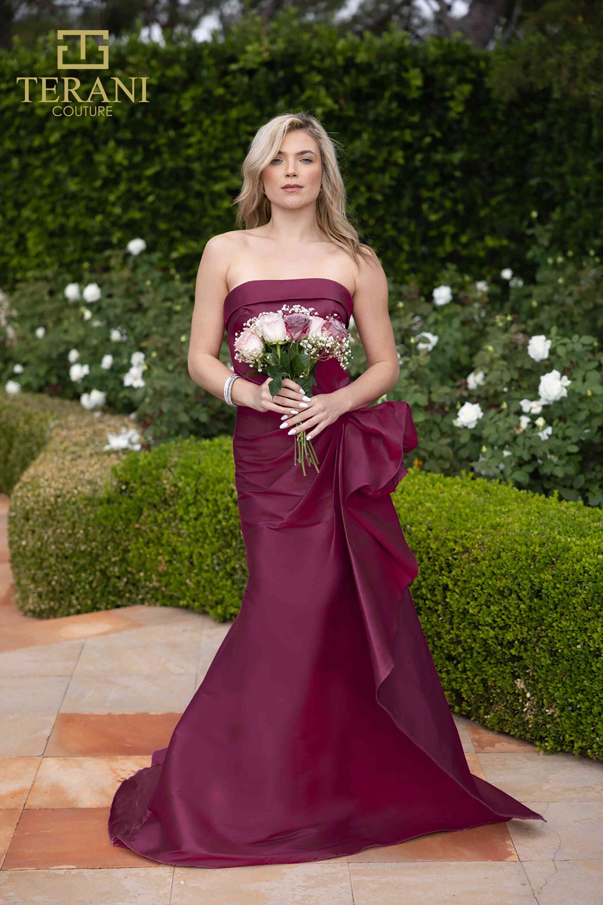 Terani Couture 2111P4019 Wine