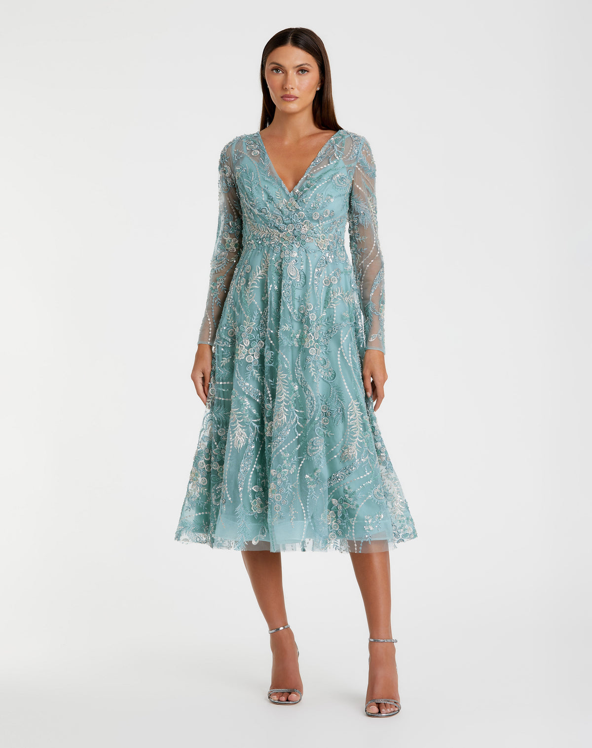 Mac Duggal 68915 Seafoam