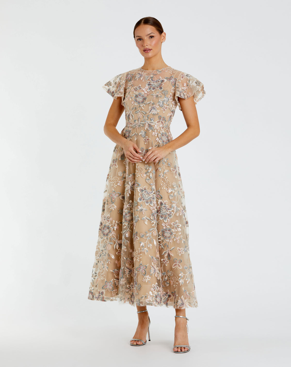 Mac Duggal 68920 Nude