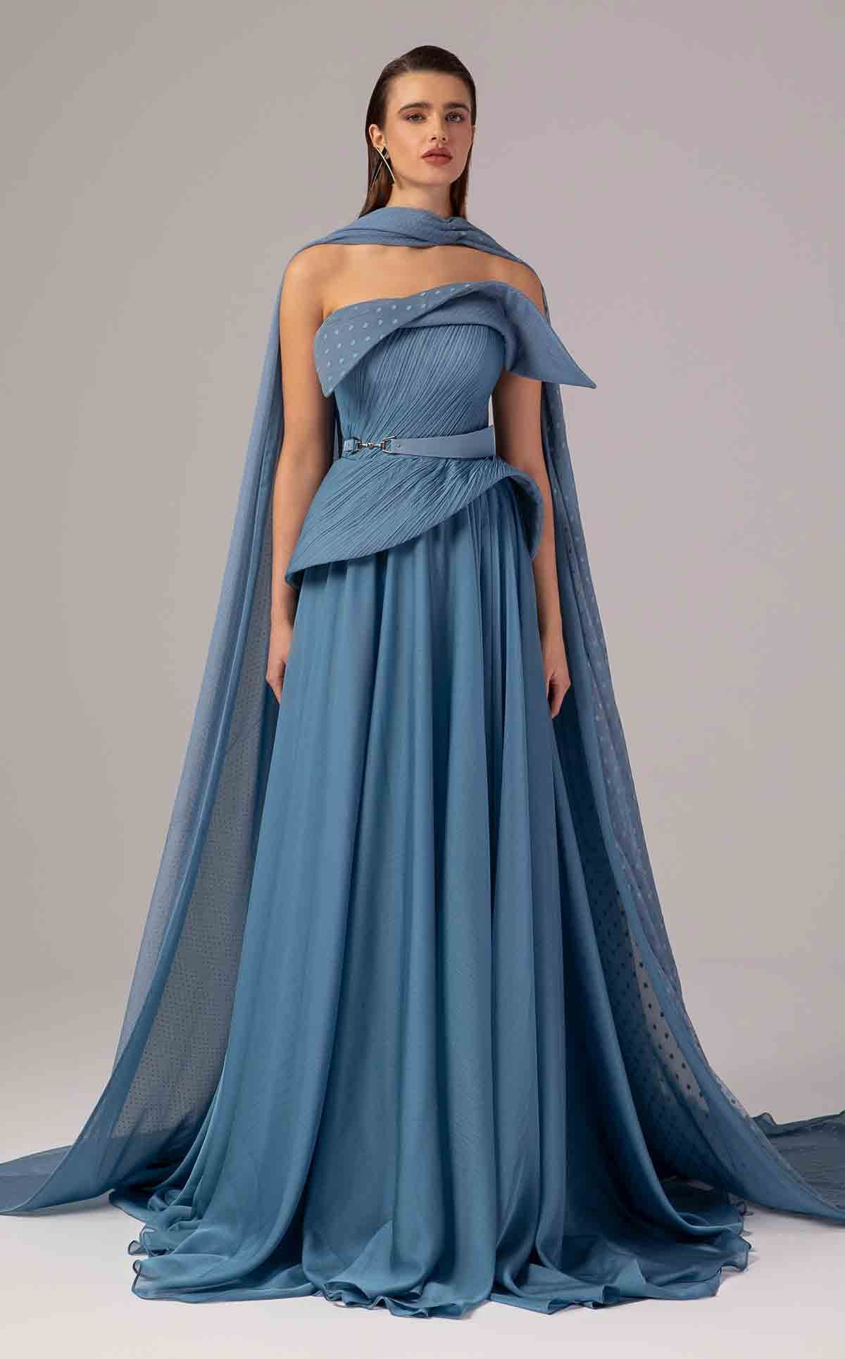 MNM Couture E0096 BLUE
