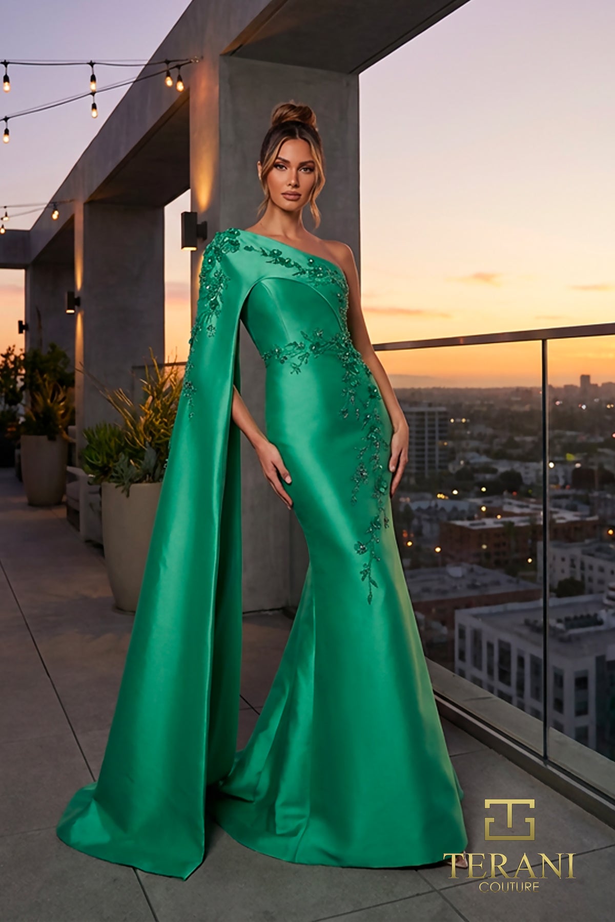 Terani Couture 262M7275 Emerald