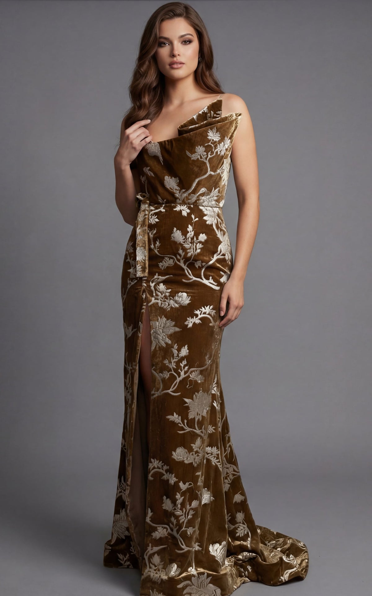 Jovani 49312 BROWN