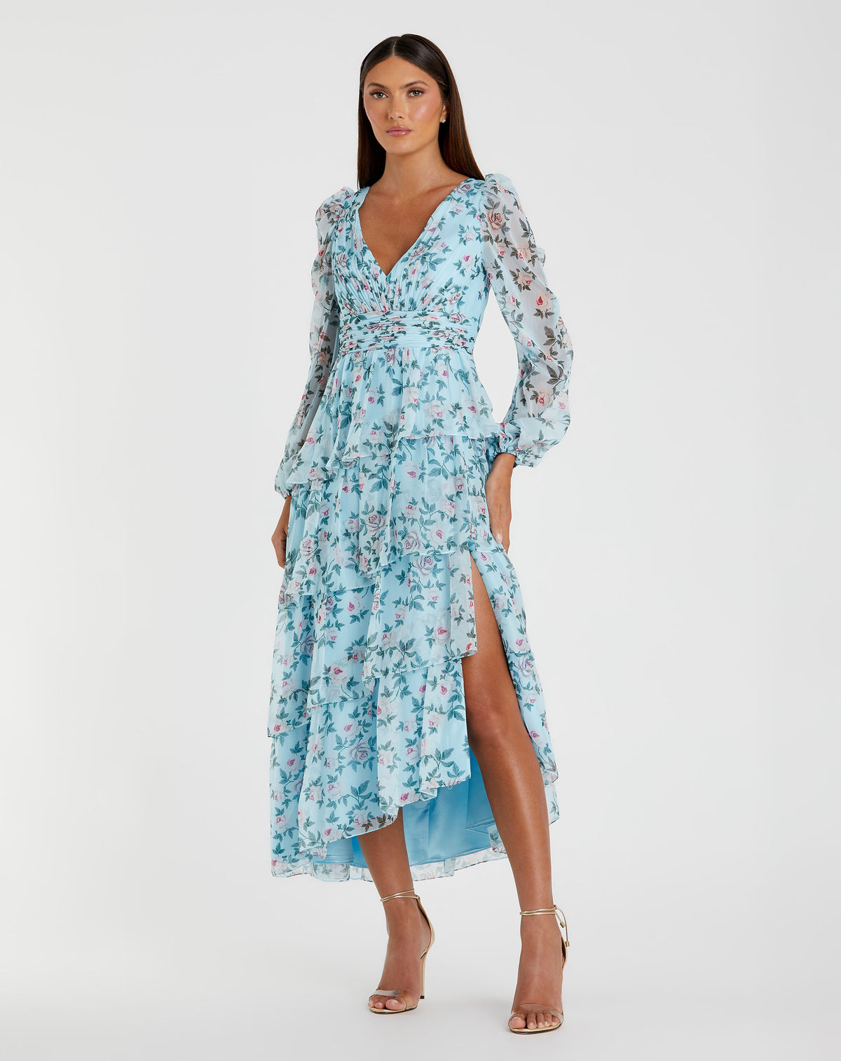 Mac Duggal 55880 Aqua Multi