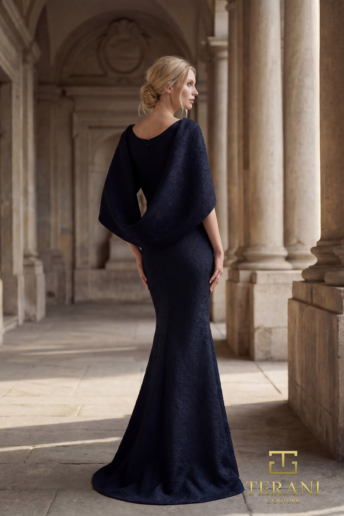 Terani Couture 262M7262 Navy
