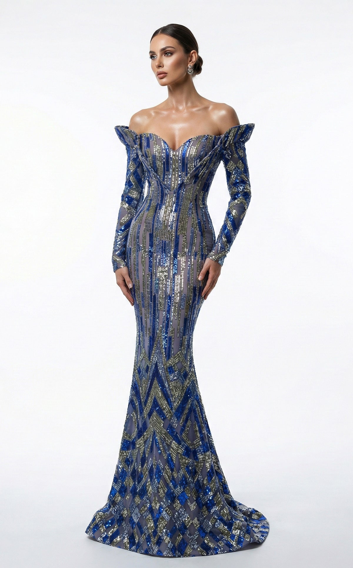 MNM Couture F02900A ROYAL BLUE