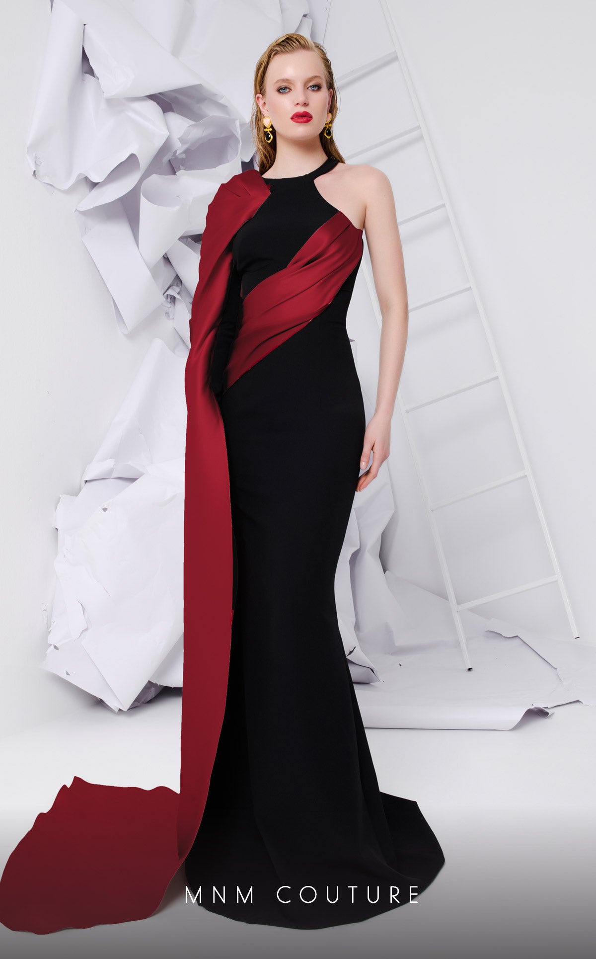 MNM Couture E0072 RED/BLACK