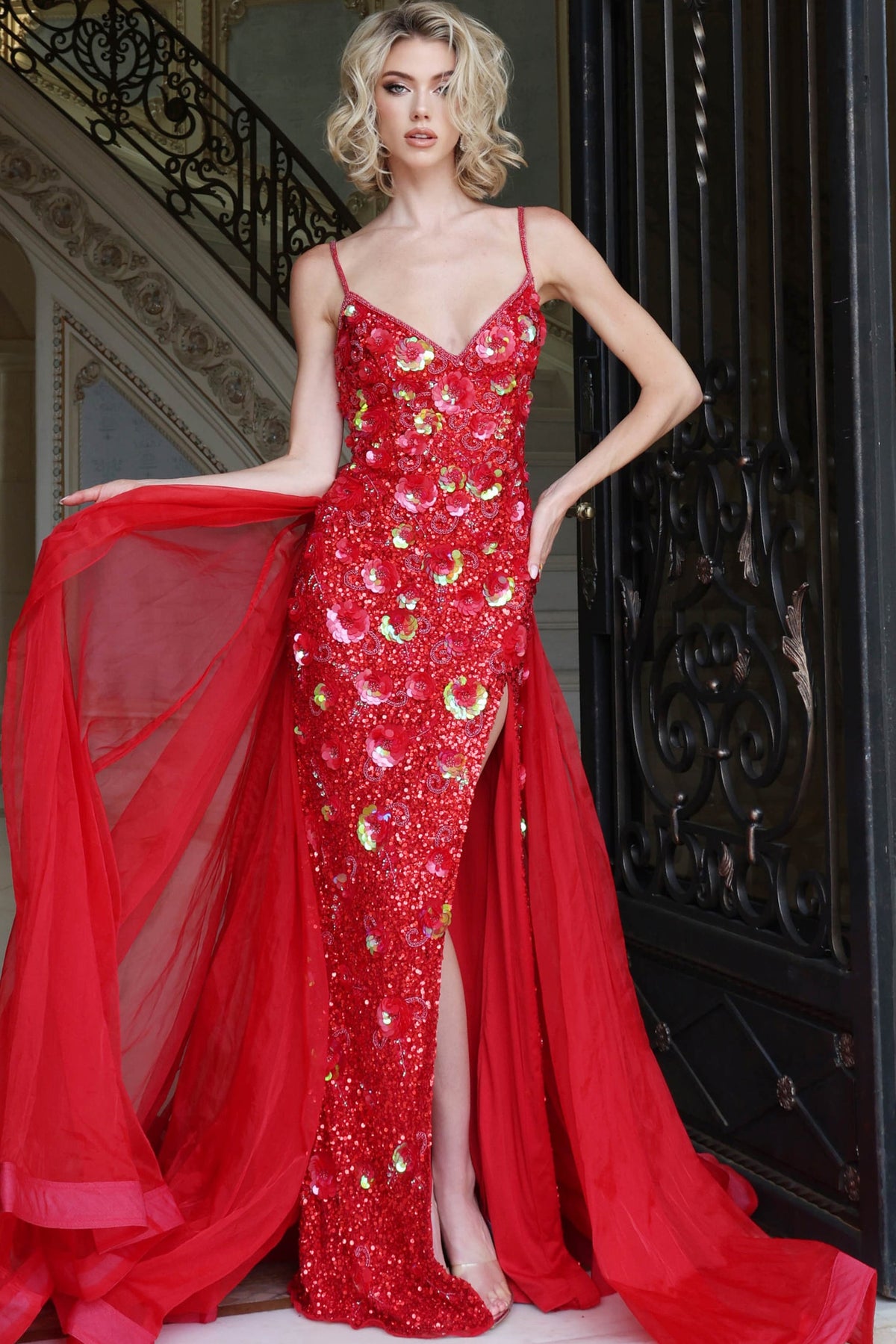 Jovani 54880 RED/MULTI