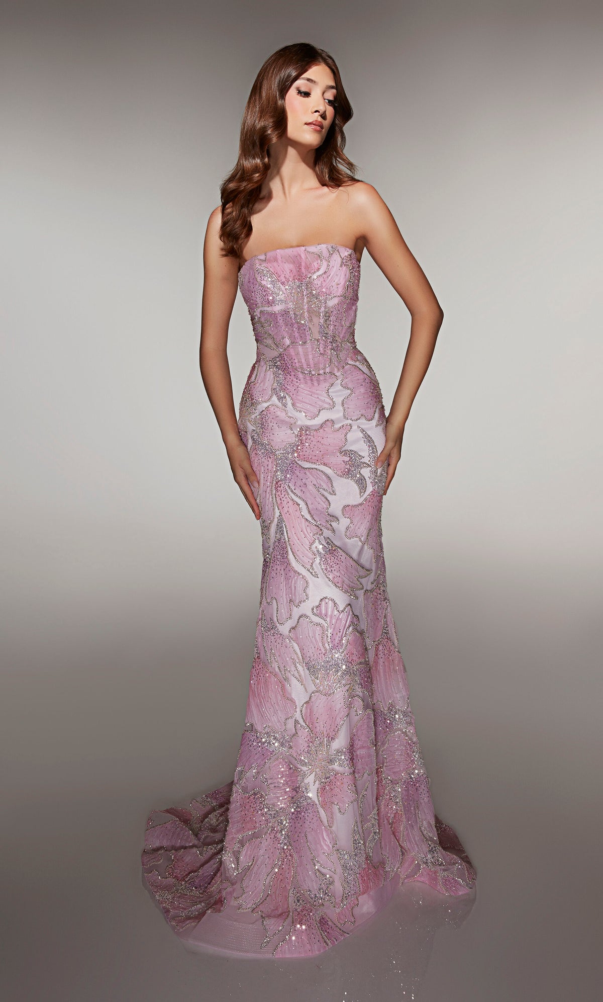 Alyce Paris 62049 PINK-WHITE