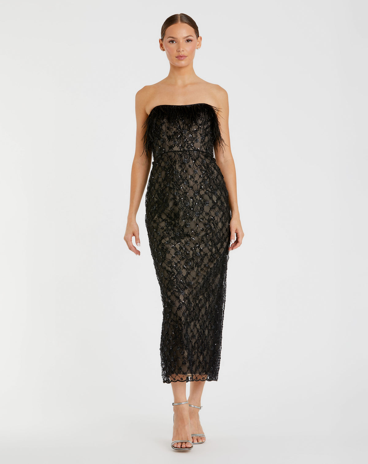 Mac Duggal 68140 Black Nude