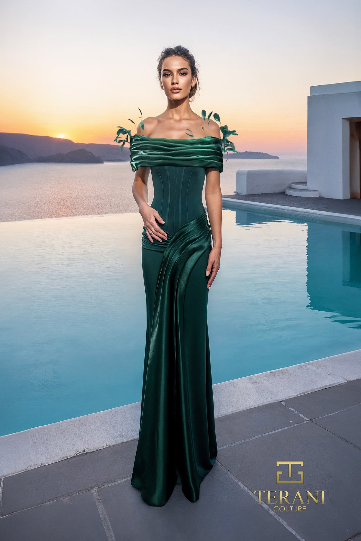 Terani Couture 261E6235 Hunter
