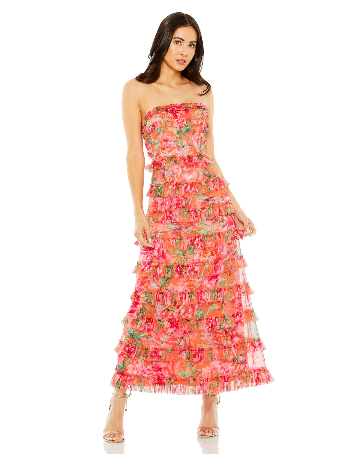 Mac Duggal 8137 Orange Multi
