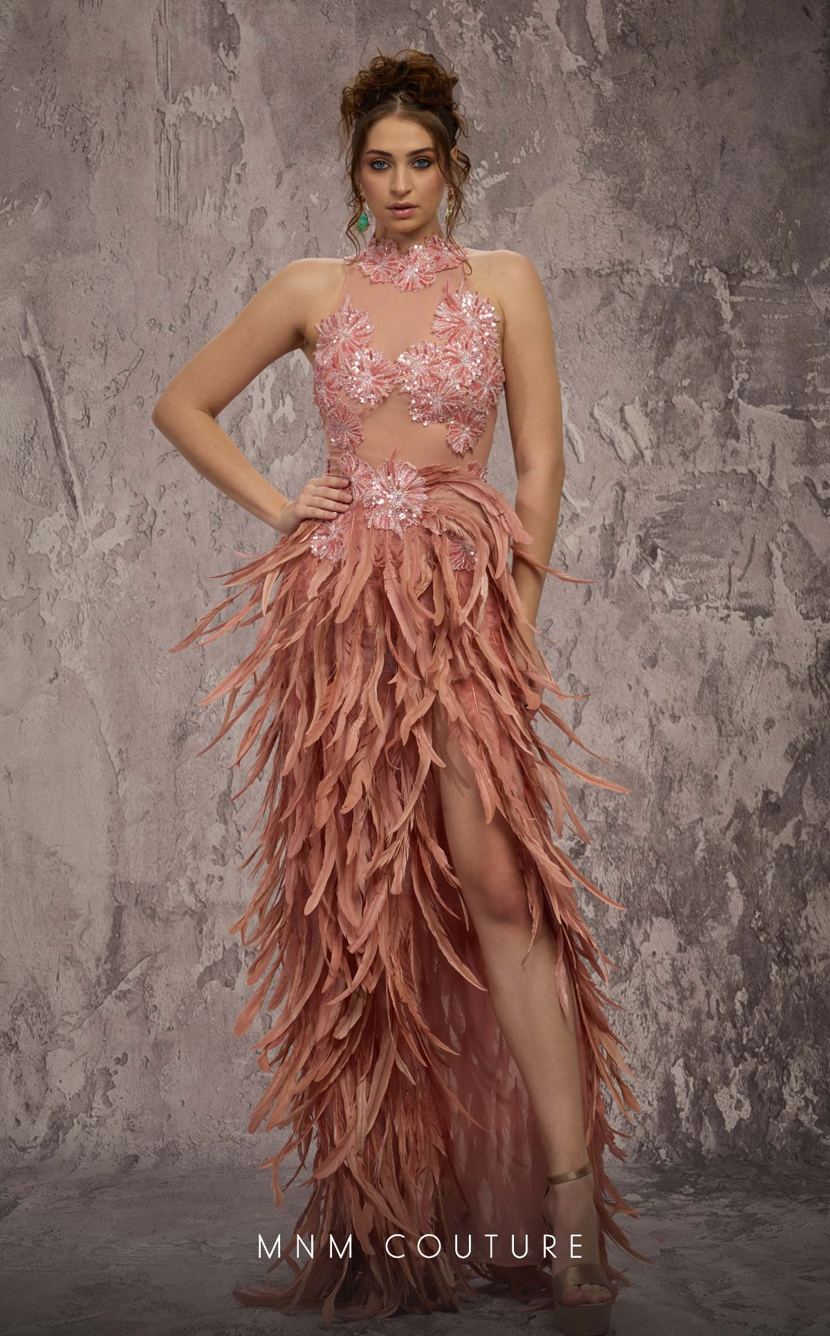 MNM Couture J03381 SALMON