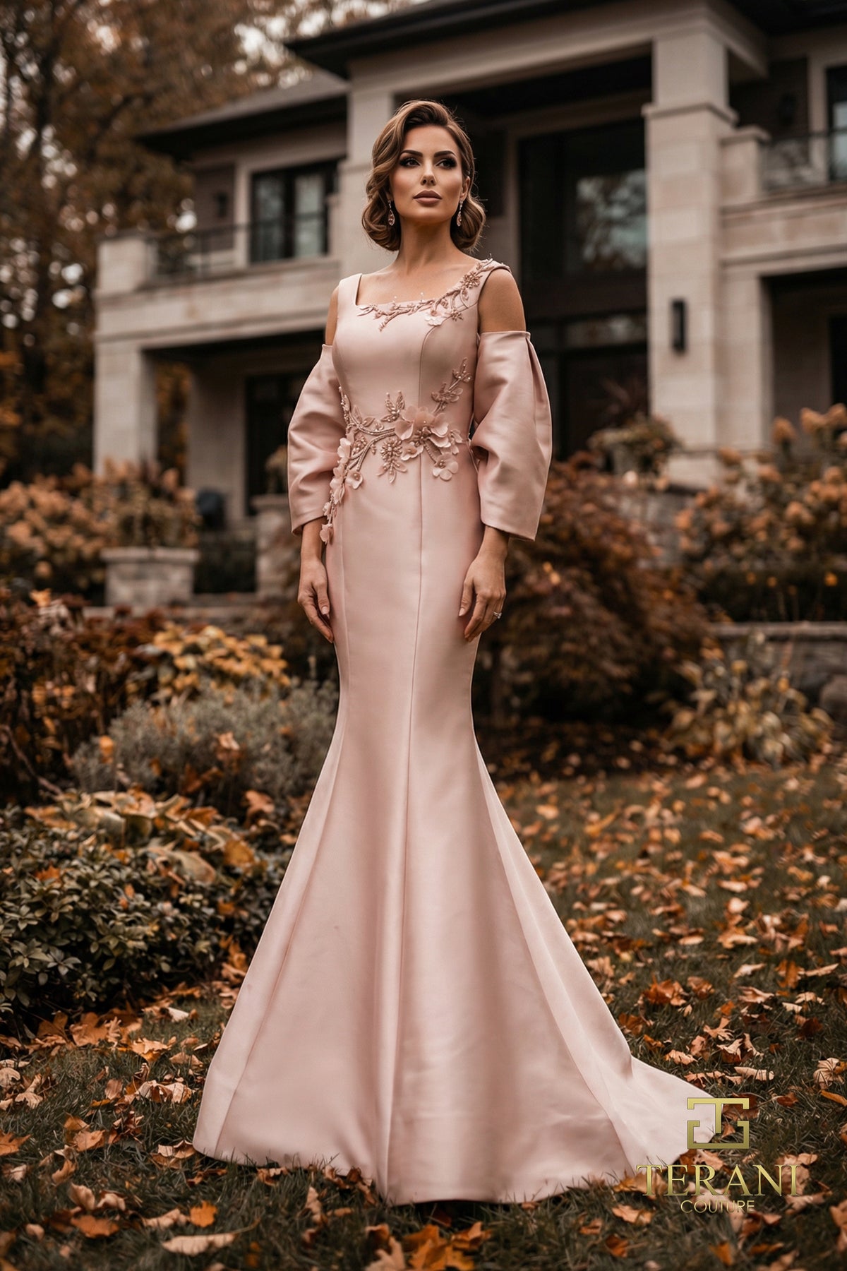 Terani Couture 262M7253 Rose