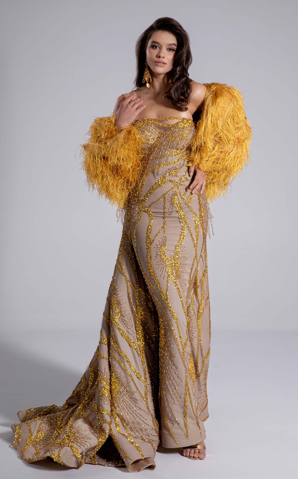 MNM Couture F02914 GOLD